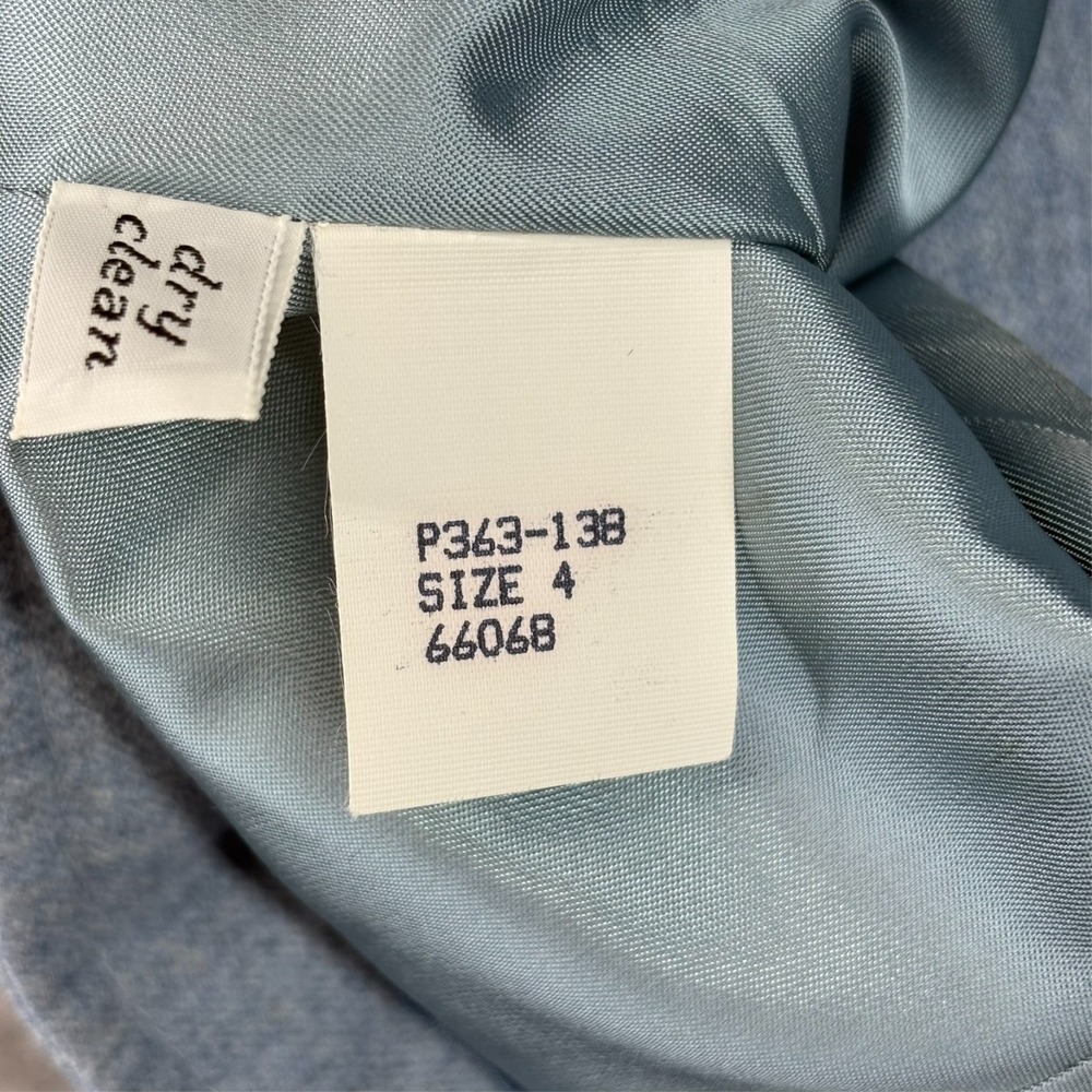 Vintage Pendleton 2pc Wool Pant Blazer Suit Womens 4 Petite Light Blue USA - Picture 9 of 14